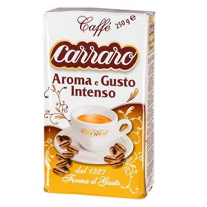 кофе CARRARO AROMA E GUSTO INTENSO 250 г молотый