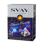 Чай SVAY &#039;Classic Variety&#039; набор 4 вида 24 пирамидки