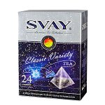 Чай SVAY &#039;Classic Variety&#039; набор 4 вида 24 пирамидки 1 уп.х 9 шт.