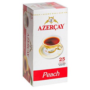 Чай АЗЕРЧАЙ Персик 25 пакетиков с конвертом 1 уп.х 24 шт.