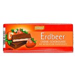 Шоколад BOHME Erdbeer темный с клубничной начинкой 100 г 1уп.х 20 шт