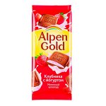 Шоколад Альпен Гольд Клубника Йогурт 90 г