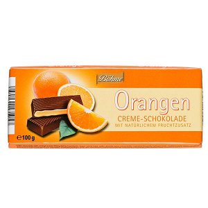 Шоколад BOHME Orangen темный с апельсиновой начинкой 100 г