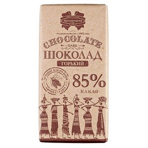 Шоколад Коммунарка Горький 85% Крафт 85 г 1уп.х 20 шт.