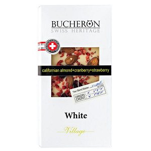 шоколад BUCHERON VILLAGE Белый Миндаль Клюква Клубника 100 г 1/10