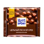 шоколад Риттер Спорт Цельный Лесной Орех Молочный 100 г 1 уп.х 10 шт.