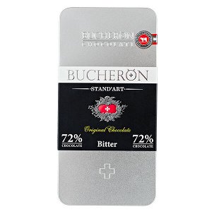 шоколад BUCHERON ж/б 72% Горький 100 г 1уп.х 10 шт.