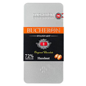 шоколад BUCHERON ж/б 72% Горький с Фундуком 100 г 1/10