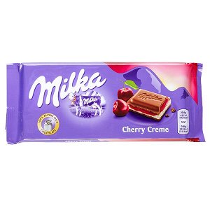 шоколад Милка Cherry Creme 100 г 1уп.х 22 шт.