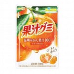 MEIJI Juice Gummy Mikan - фруктовые жевательные мармеладки со вкусом мандарина