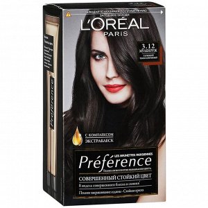 L’Oreal Краска для волос Preference 3.12 Муленруж Глубокий темно-коричневый