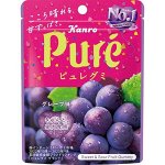 KANRO Pure Gummy - сахарные мармеладные сердечки со вкусом темного винограда
