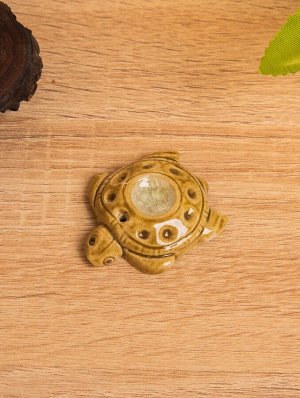Подставка под благовония «Морская черепашка», 5.5x4.5x1 см, керамика, коричневая