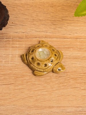 Подставка под благовония «Морская черепашка», 5.5x4.5x1 см, керамика, коричневая