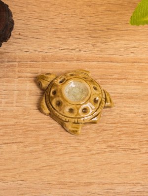 Подставка под благовония «Морская черепашка», 5.5x4.5x1 см, керамика, коричневая