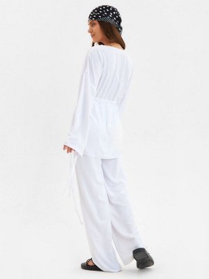 Костюм женский (туника, брюки) MINAKU: Casual Collection, белый
