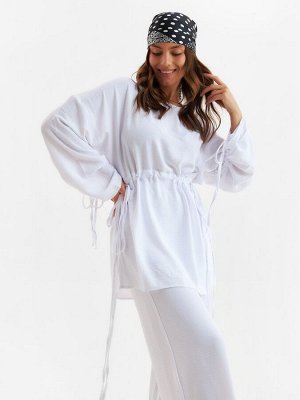 Костюм женский (туника, брюки) MINAKU: Casual Collection, белый