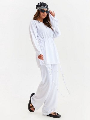 Костюм женский (туника, брюки) MINAKU: Casual Collection, белый