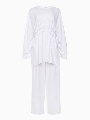 Костюм женский (туника, брюки) MINAKU: Casual Collection, белый
