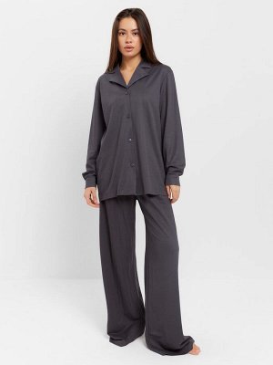 Костюм женский (рубашка, брюки, топ) KAFTAN Base, графит