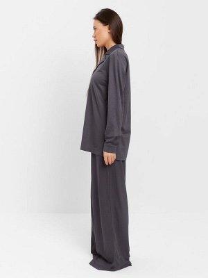Костюм женский (рубашка, брюки, топ) KAFTAN Base, графит