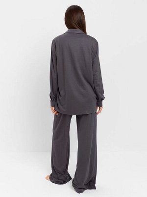 Костюм женский (рубашка, брюки, топ) KAFTAN Base, графит