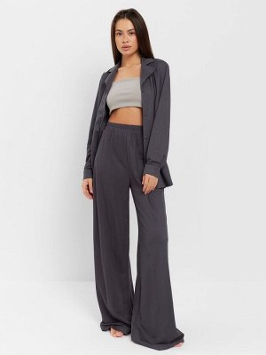 Костюм женский (рубашка, брюки, топ) KAFTAN Base, графит