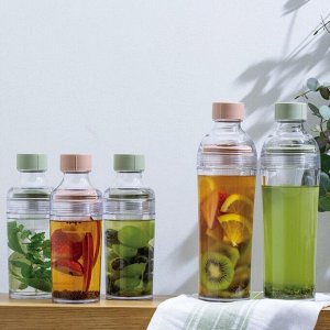 HARIO Filter-in-Bottle Portable 400ml - портативная бутылка с фильтром для холодного заваривания чая и фруктов