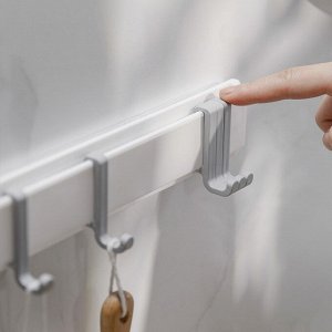 Крючки для ванны и кухни на планке