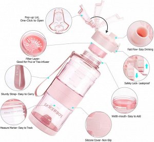 FORWEWAY Water Bottle 1.5L  - бутылка с фильтром для напитков