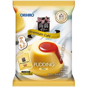 ORIHIRO Purunto Konnyaku Premium Café Pudding – желе-мармеладки со вкусом карамельного пудинга