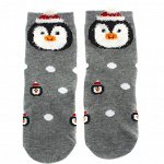 Детские носки 3-5 лет 15-18 см &quot;Новогодние&quot; Пингвин