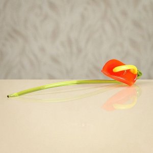 Авторское стекло цветы "Антуриум", 4 х 15 х 4 см