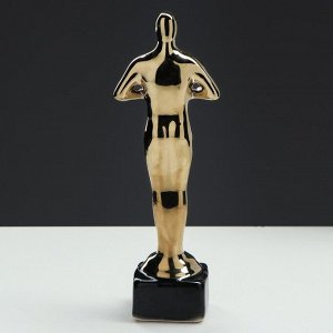 Статуэтка "Оскар-самец", покрытие булат, 25 см