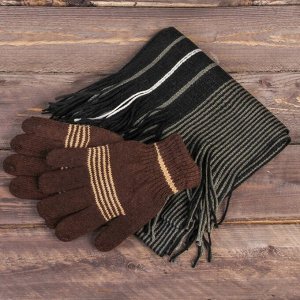 Подарочный набор "Любимому сыну": шарф, перчатки