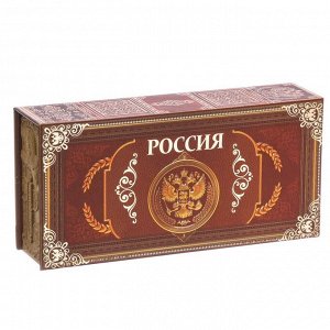 Шкатулка в картонной обложке "Россия"