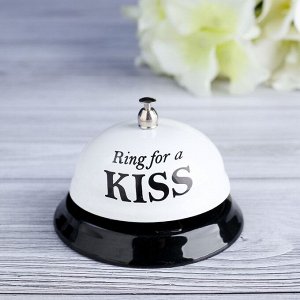 Звонок настольный &quot;Ring for a kiss&quot;, 7.5 х 7.5 х 6 см