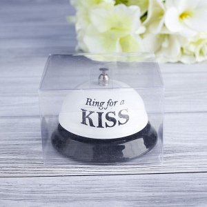 Звонок настольный &quot;Ring for a kiss&quot;, 7.5 х 7.5 х 6 см