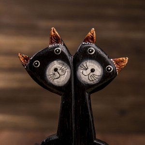 Интерьерный сувенир "Влюблённые котята" 20 см