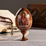 Сувенир Яйцо на подставке икона &quot;Божья Матерь Неупиваемая чаша&quot;