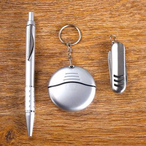 Набор подарочный 3в1 (ручка, нож 3в1, брелок-набор отверток)
