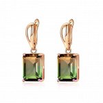 Серьги с позолотой, Swarovski Crystal Shik