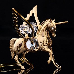 Сувенир «Конь - Пегас», 8*6*7 см, с кристаллами