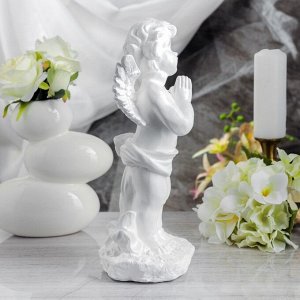 Статуэтка "Ангел молящийся" белый. 32 см