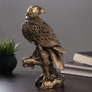 Фигура "Орел на коряге" золото, 32см