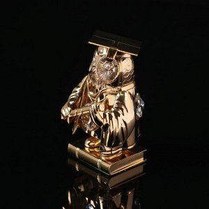 Сувенир «Сова магистр», 4*4*7,5 см, с кристаллами Сваровски
