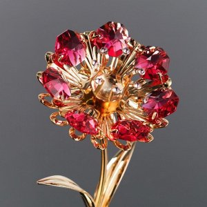 Сувенир «Цветок», 5x5.5x13 см, с кристаллами