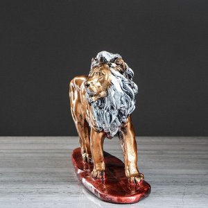 Сувенир "Лев идущий", гипс, 27 см, микс