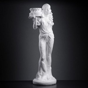 Фигура - подставка «Восточная красавица» белая, 30x27x90 см