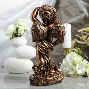 Статуэтка "Ангел смотрящий" бронзовый цвет, 42 см